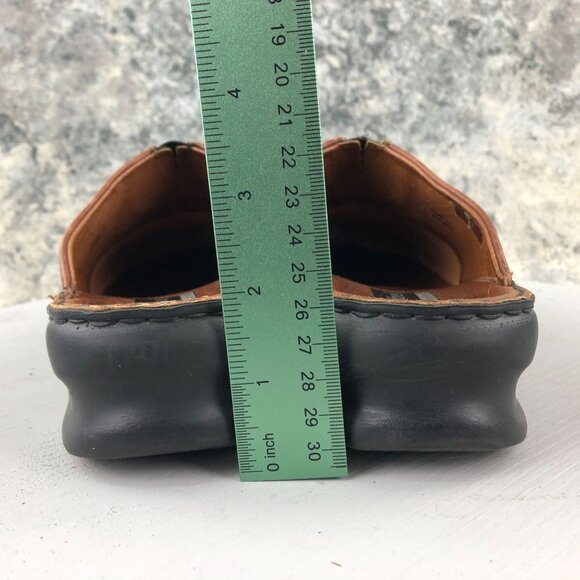 JOSEF SEIBEL Women's EU 39 (US 8-8.5) Brown Leather Slip On Mules Loafers - Picture 5 of 13